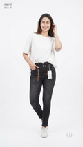 Black Denim Skinny Jeans | P06137