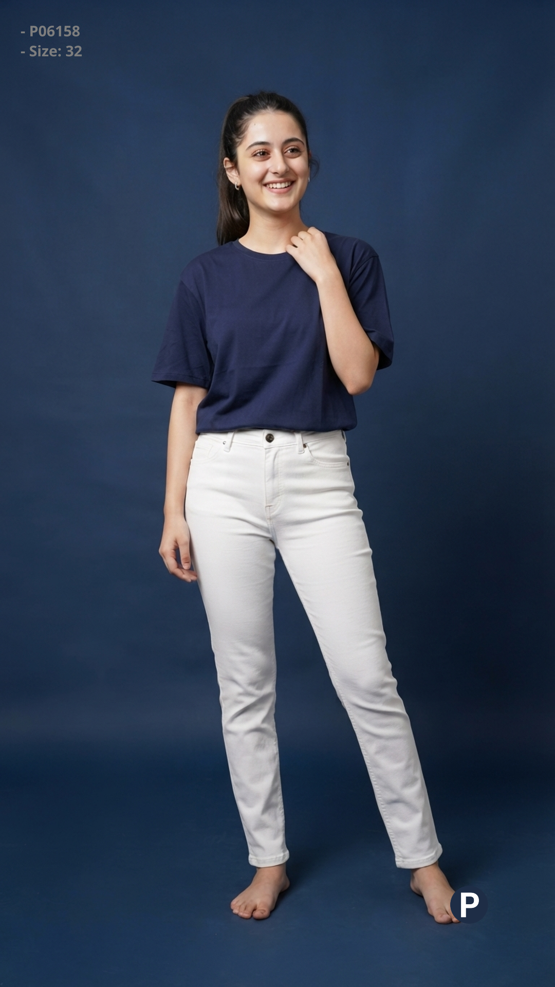White Denim Jeans | P06158