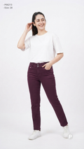 Purple Cotton Jeans | P06213