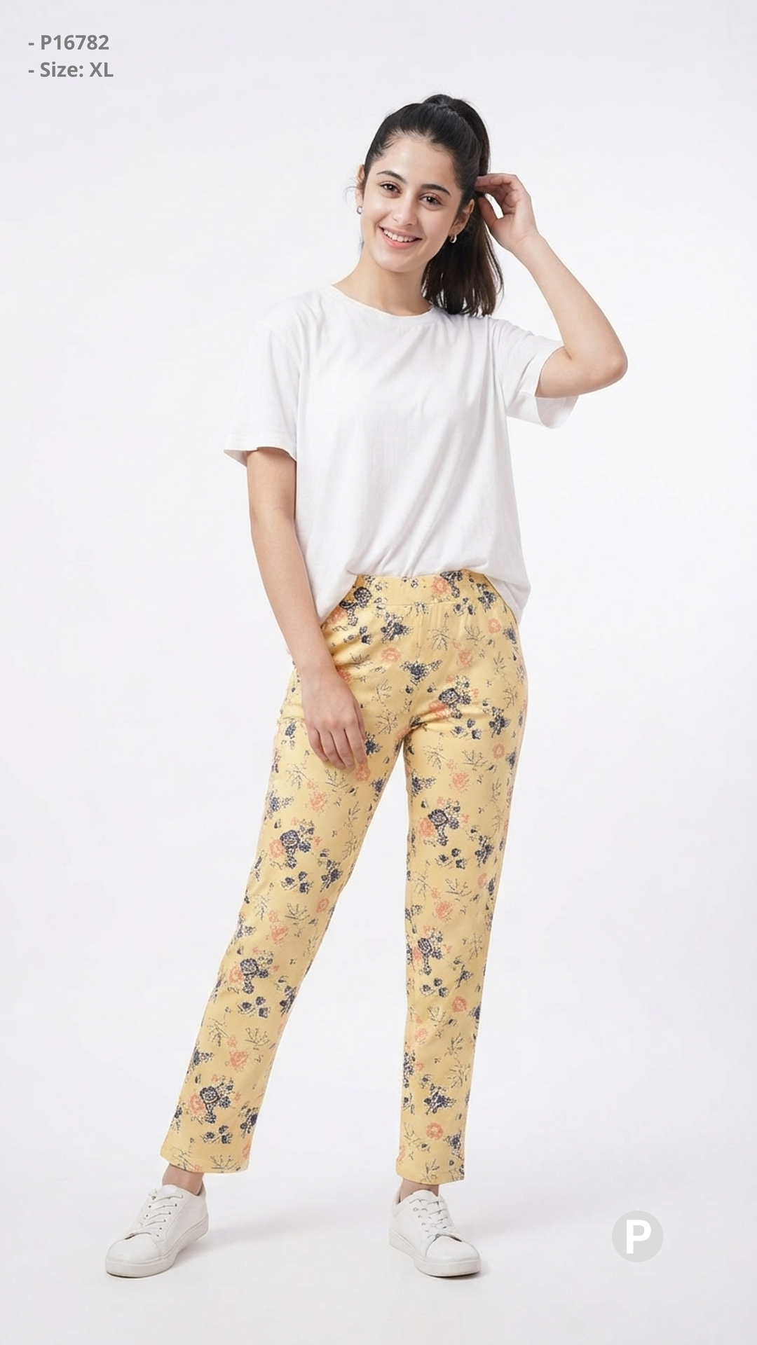 Light Yellow Hosiery Straight Lower | P16782