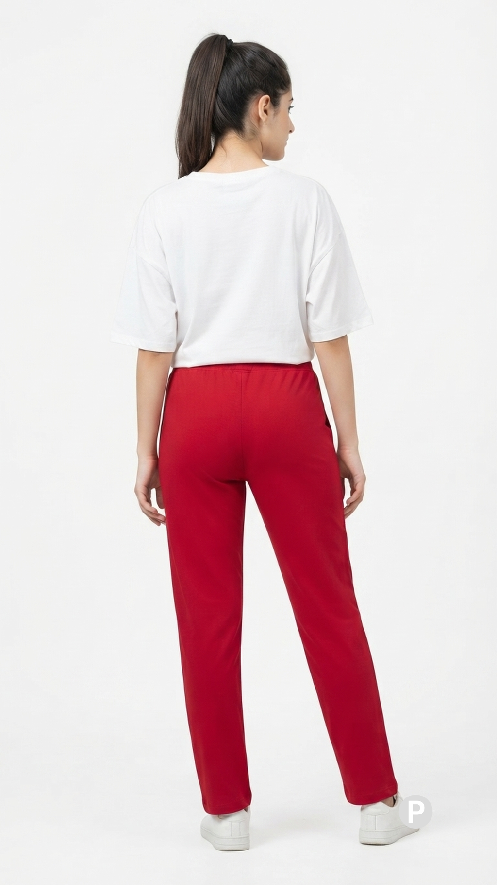 Red Hosiery Straight Lower | P17177