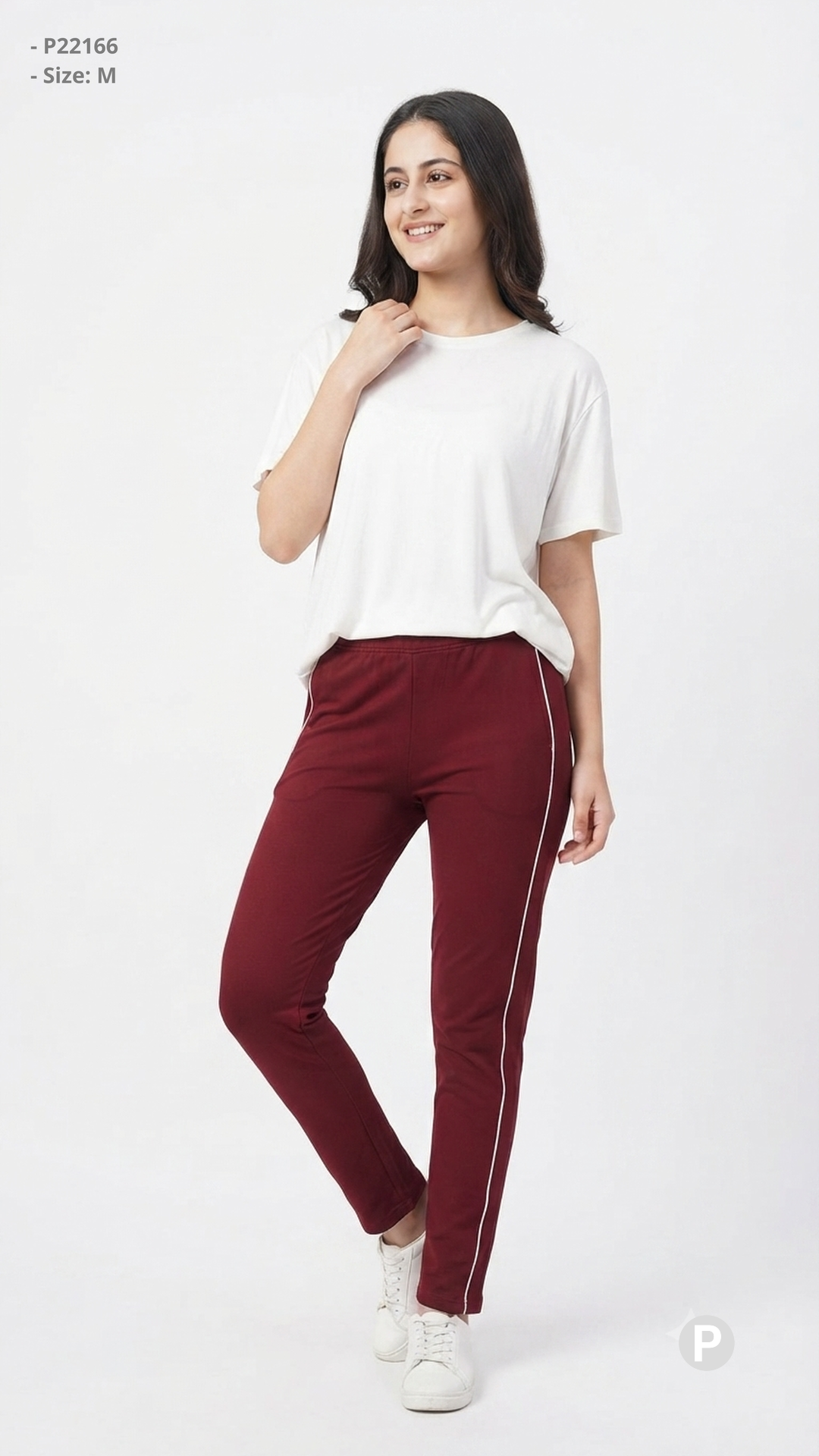 Maroon Hosiery Straight Lower | P22166