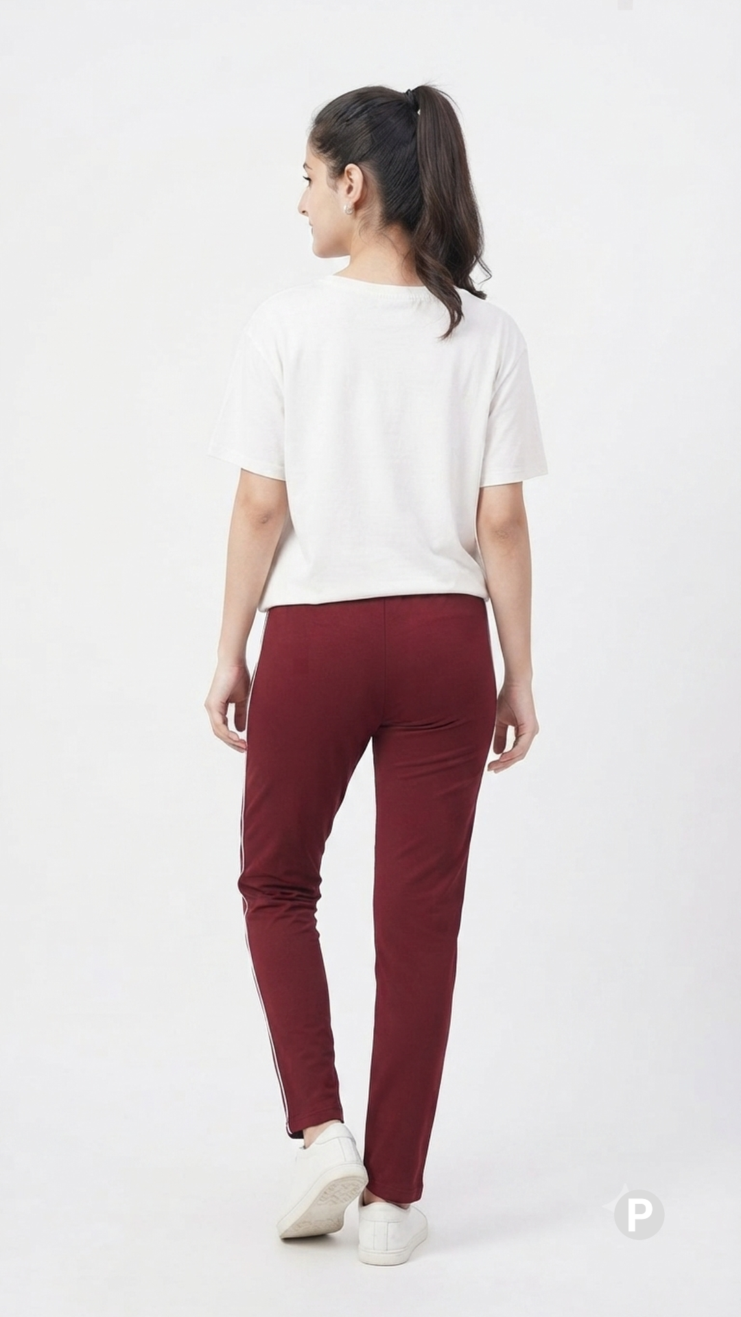 Maroon Hosiery Straight Lower | P22166
