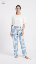 Sky Blue Hosiery Straight Lower | P37947
