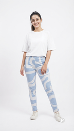Sky Blue Hosiery Straight Lower | P37947