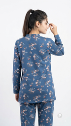 Blue Printed Night Suit | P38482