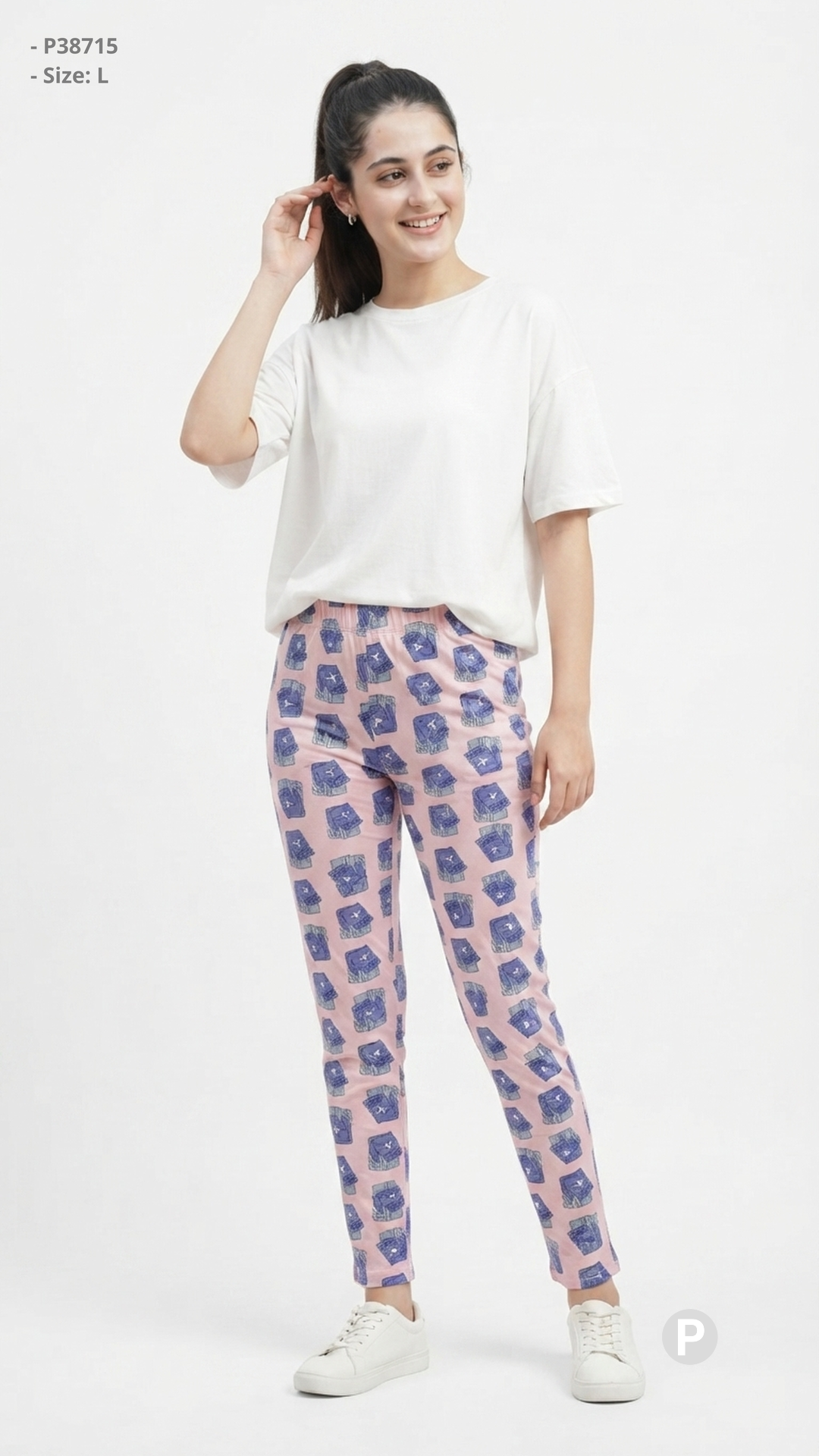 Pink Hosiery Straight Lower | P38715