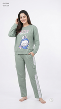 Light Green Plain Night Suit | P42544