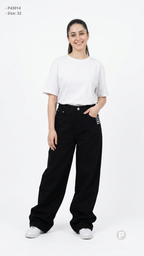 Black Denim Baggy Jeans | P43014