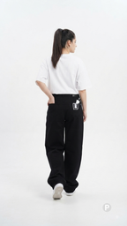 Black Denim Baggy Jeans | P43015