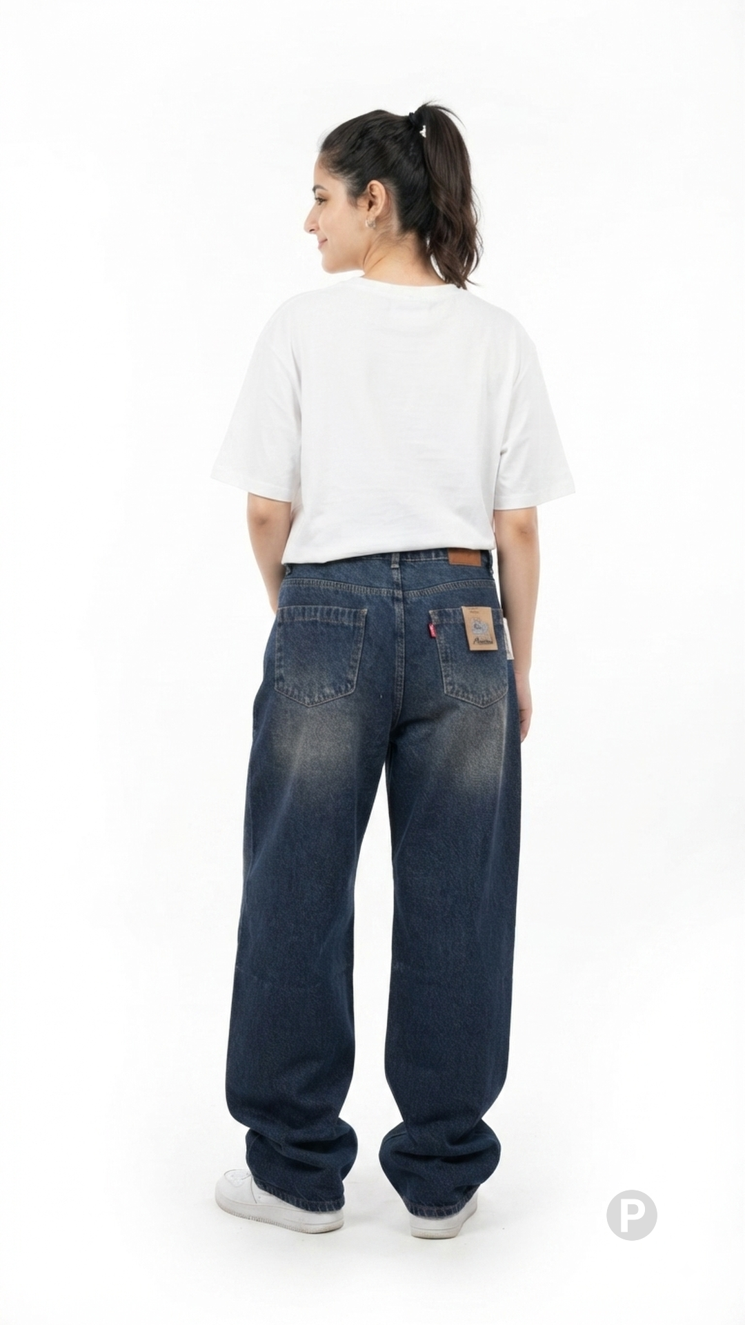 Blue Denim Baggy Jeans | P45353
