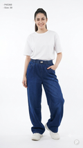 Dark Blue Denim Baggy Jeans | P45360