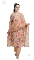 Cream Cotton Printed Kurti Set | P46985