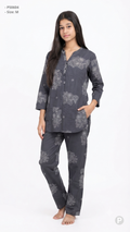 Grey Printed Night Suit | P50604