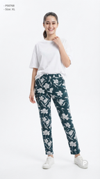 Dark Green Cotton Straight Lower | P50768