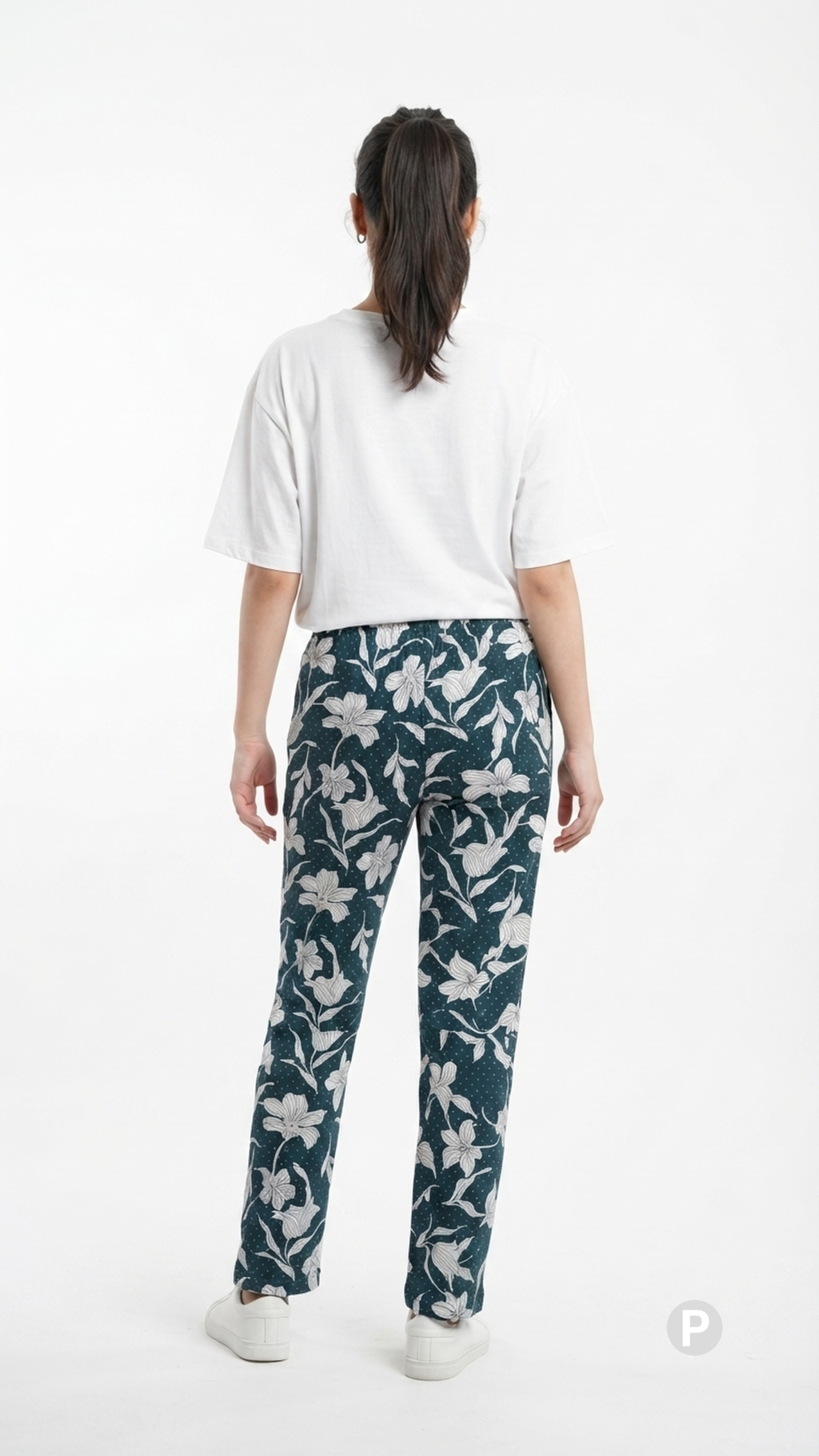 Dark Green Cotton Straight Lower | P50768
