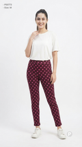Maroon Hosiery Straight Lower | P50773