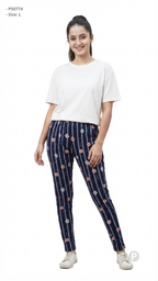Navy Blue Hosiery Straight Lower | P50774