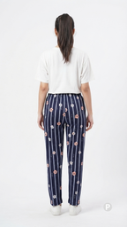 Navy Blue Hosiery Straight Lower | P50776