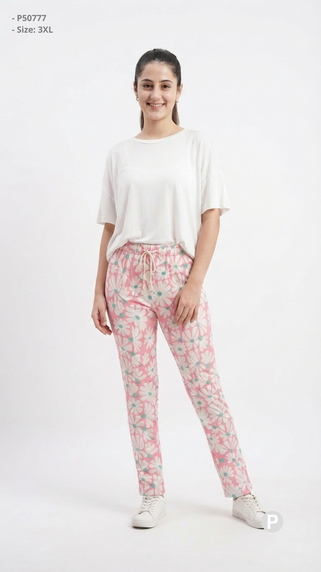 Pink Hosiery Straight Lower | P50777