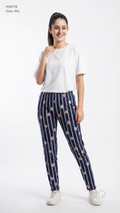 Navy Blue Hosiery Straight Lower | P50778