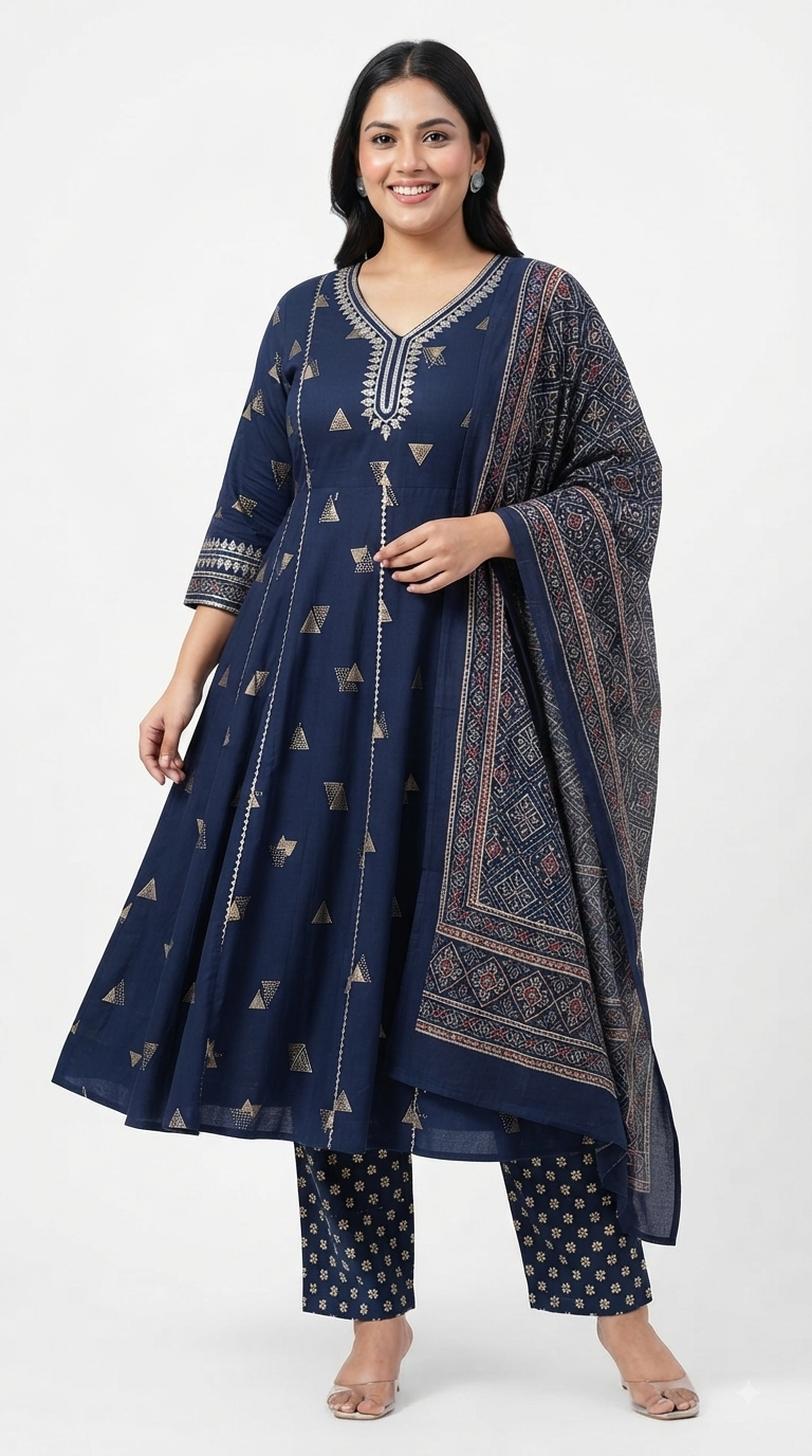 Long Frock Blue
