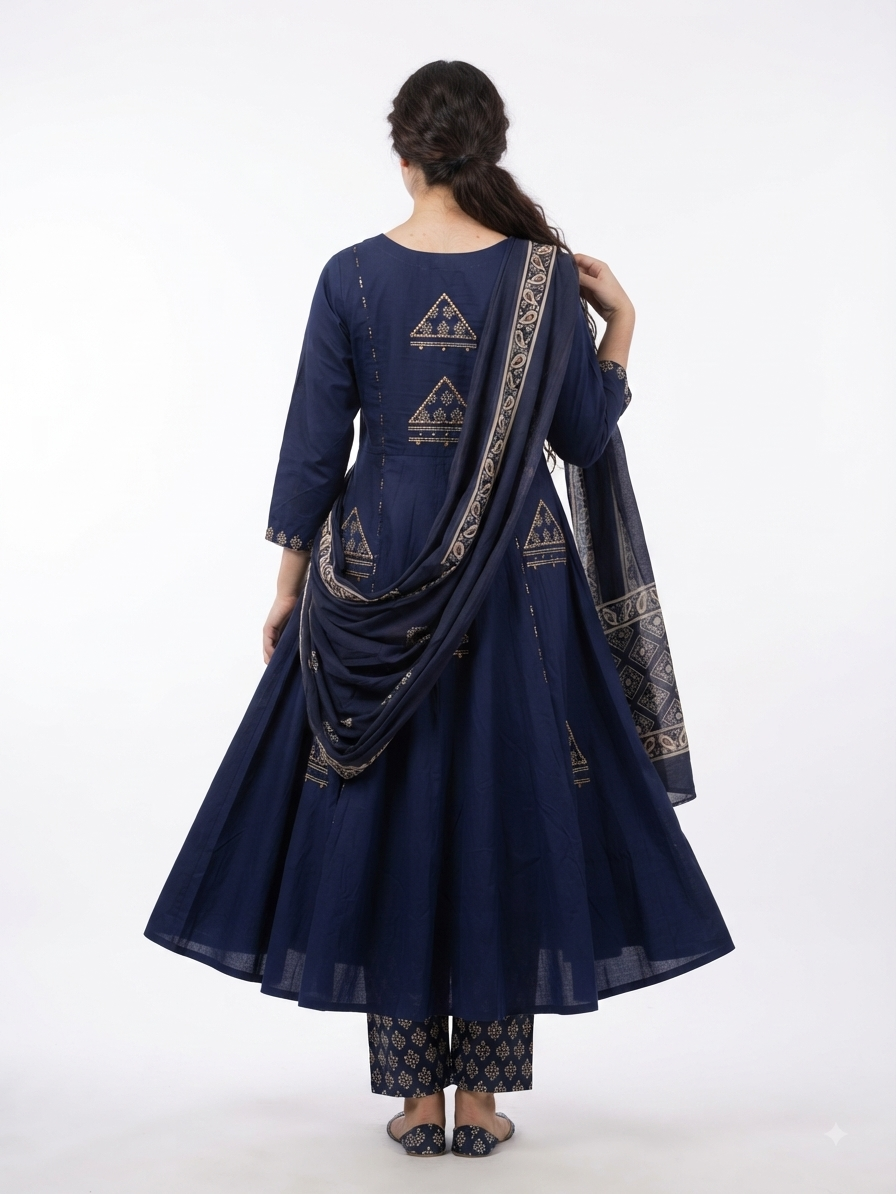 Long Frock Blue