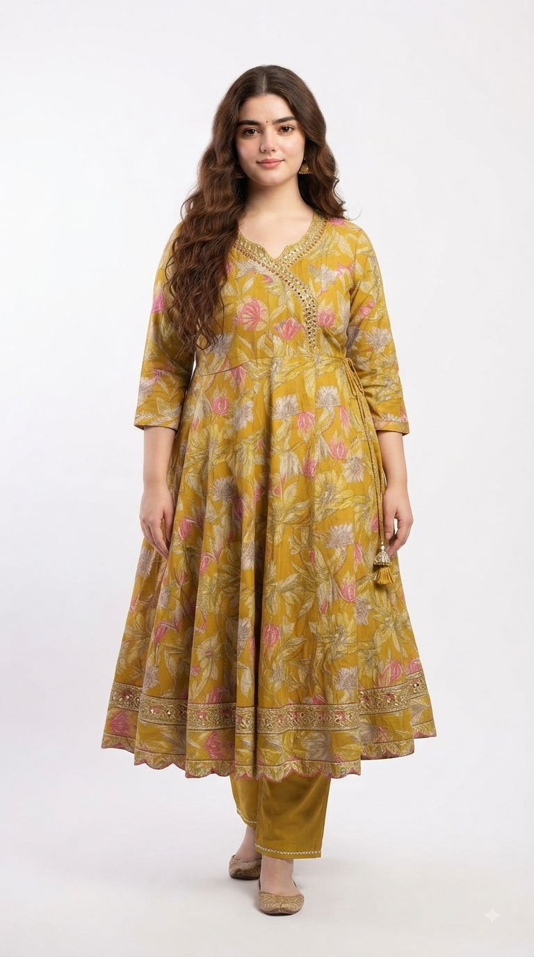 Frock Kurti Yellow