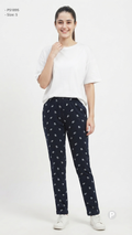Navy Blue Hosiery Straight Lower | P51895