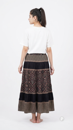 Black Printed Skirt | P53390