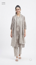 Grey Cotton Printed Kurti Set | P53882