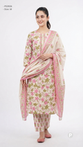 Off White Cotton Printed Kurti Set | P53926