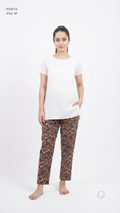 Brown Rayon Straight Trouser | P54514