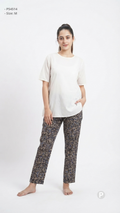 Navy Blue Rayon Straight Trouser | P54514