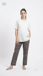 Navy Blue Rayon Straight Trouser | P54514