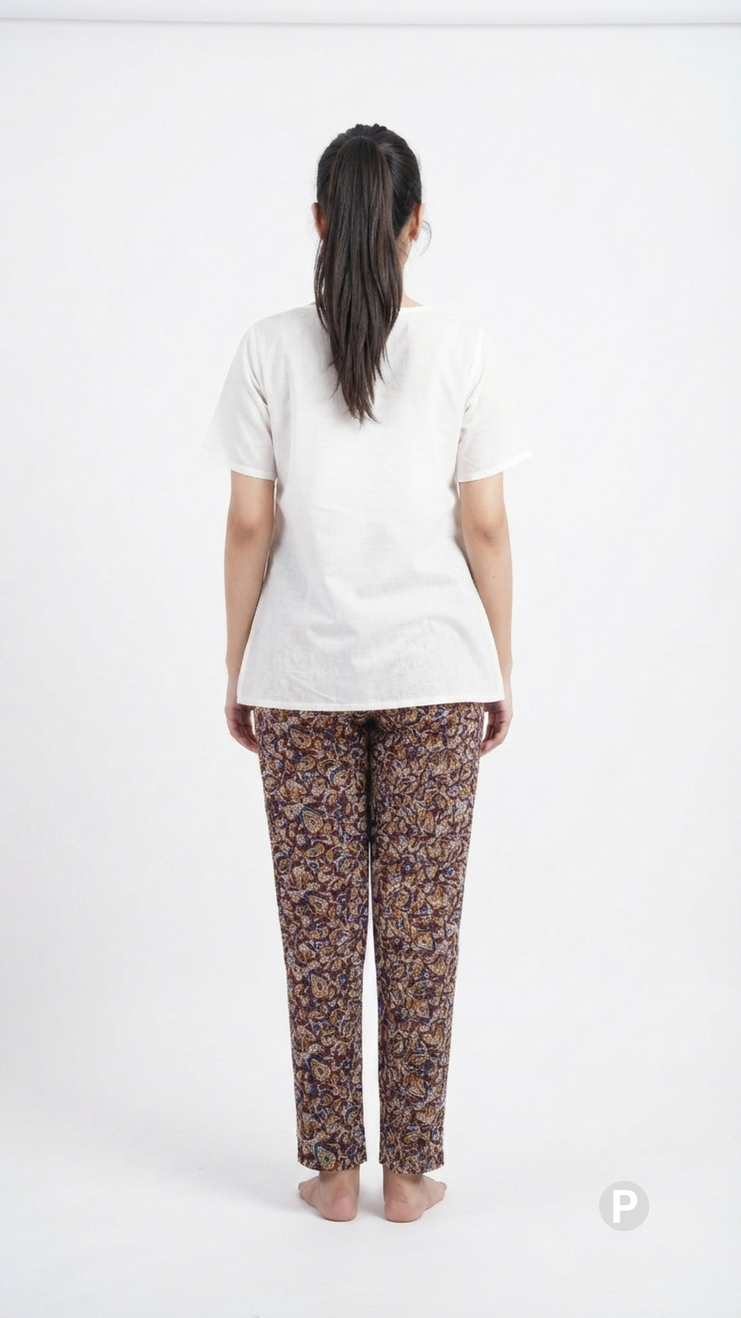 Maroon Rayon Straight Trouser | P54514