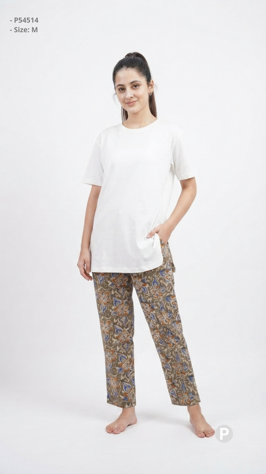 Brown Rayon Straight Trouser | P54514