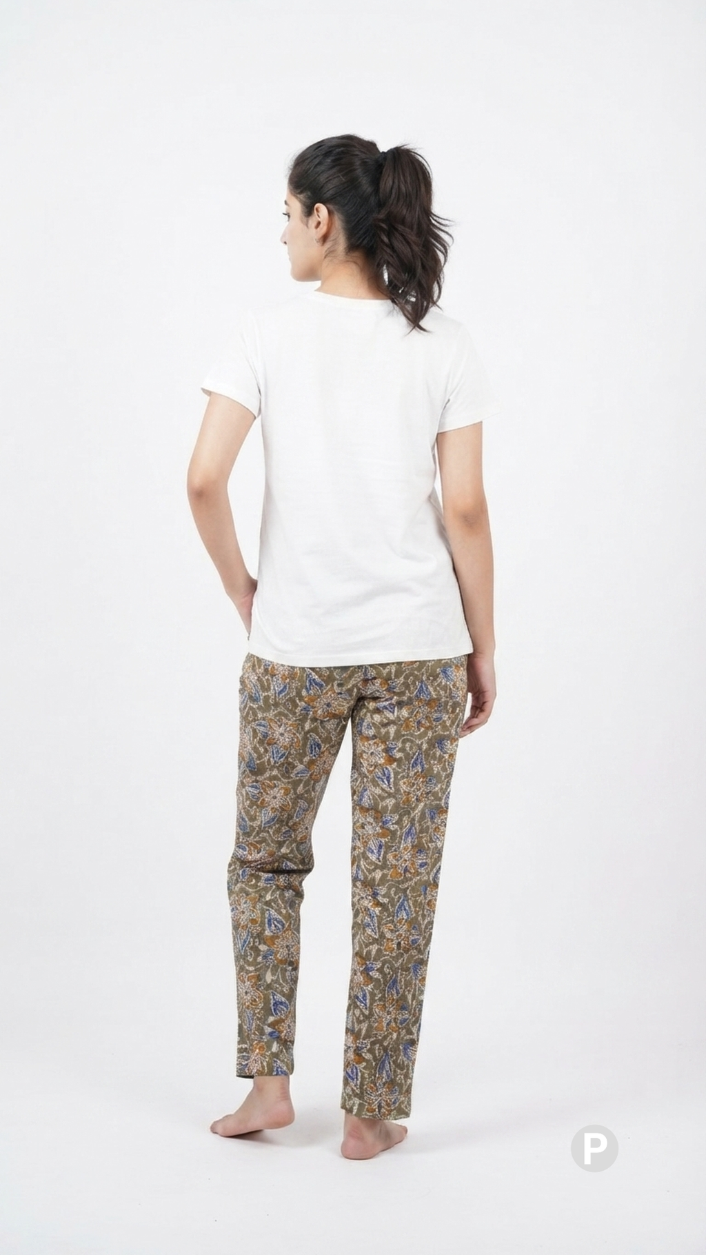 Brown Rayon Straight Trouser | P54514