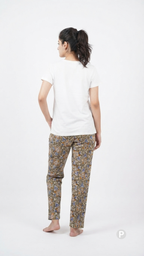 Brown Rayon Straight Trouser | P54514