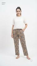Brown Rayon Straight Trouser | P54518