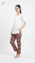 Maroon Rayon Straight Trouser | P54518