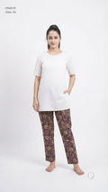 Brown Rayon Straight Trouser | P54519