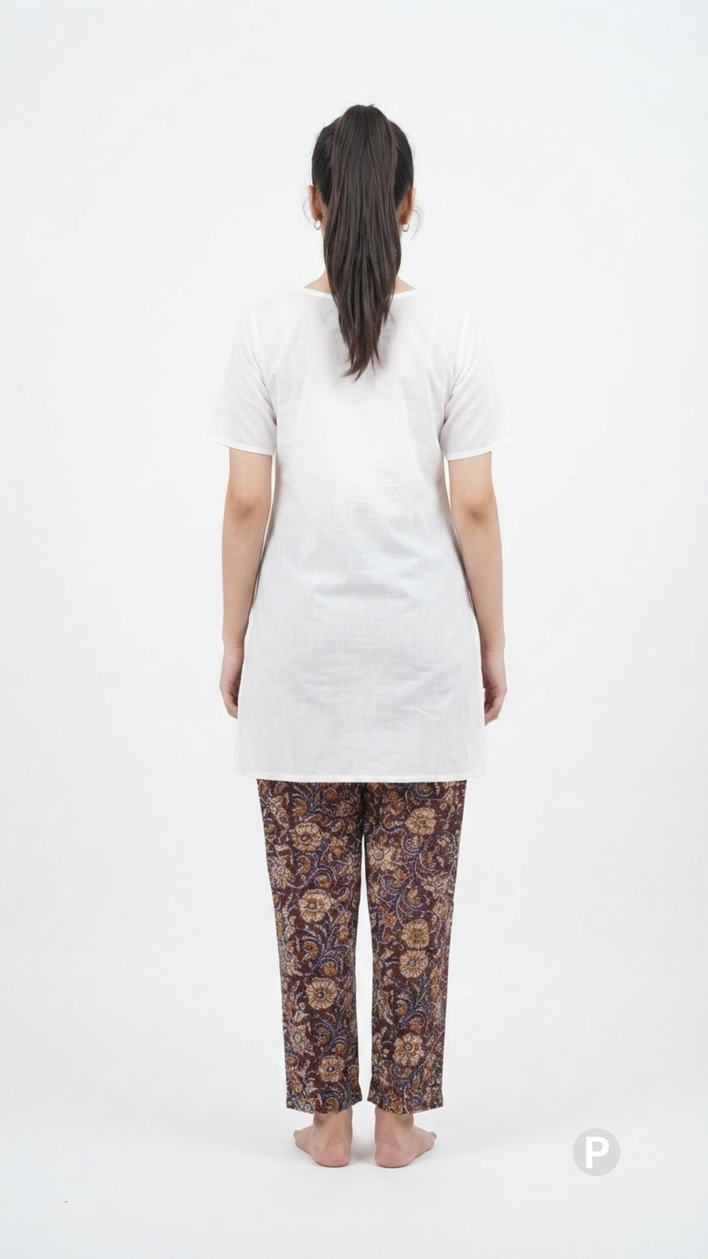 Brown Rayon Straight Trouser | P54519