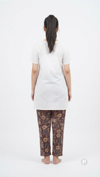 Brown Rayon Straight Trouser | P54519