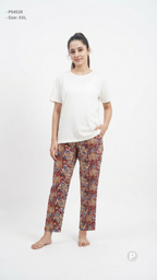 Maroon Rayon Straight Trouser | P54520