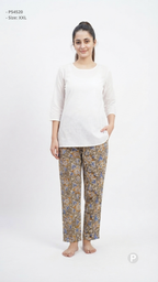 Brown Rayon Straight Trouser | P54520