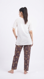 Maroon Rayon Straight Trouser | P54520