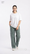Light Green Cargo Straight Lower | P54671