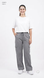 Grey Cargo Straight Lower | P54671