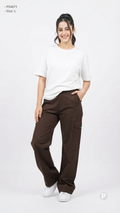 Brown Cargo Straight Lower | P54671